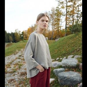 natural linen tunic - Linen blouse - Linen tunic - Linen shirt - Linenfox